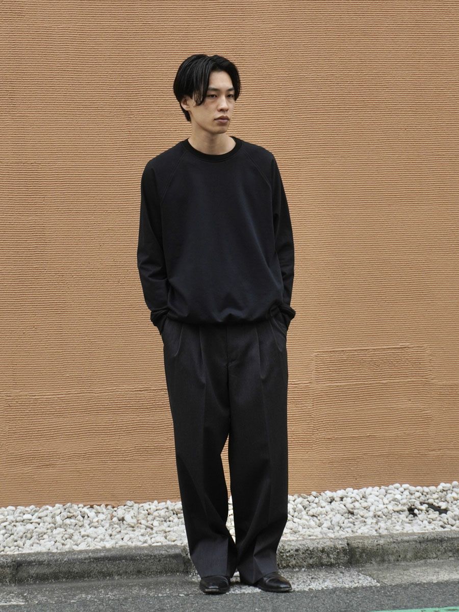 THE SLACKS BELTED 2 TUCK[TOP GRAY] | 1LDK (ワンエルディーケー