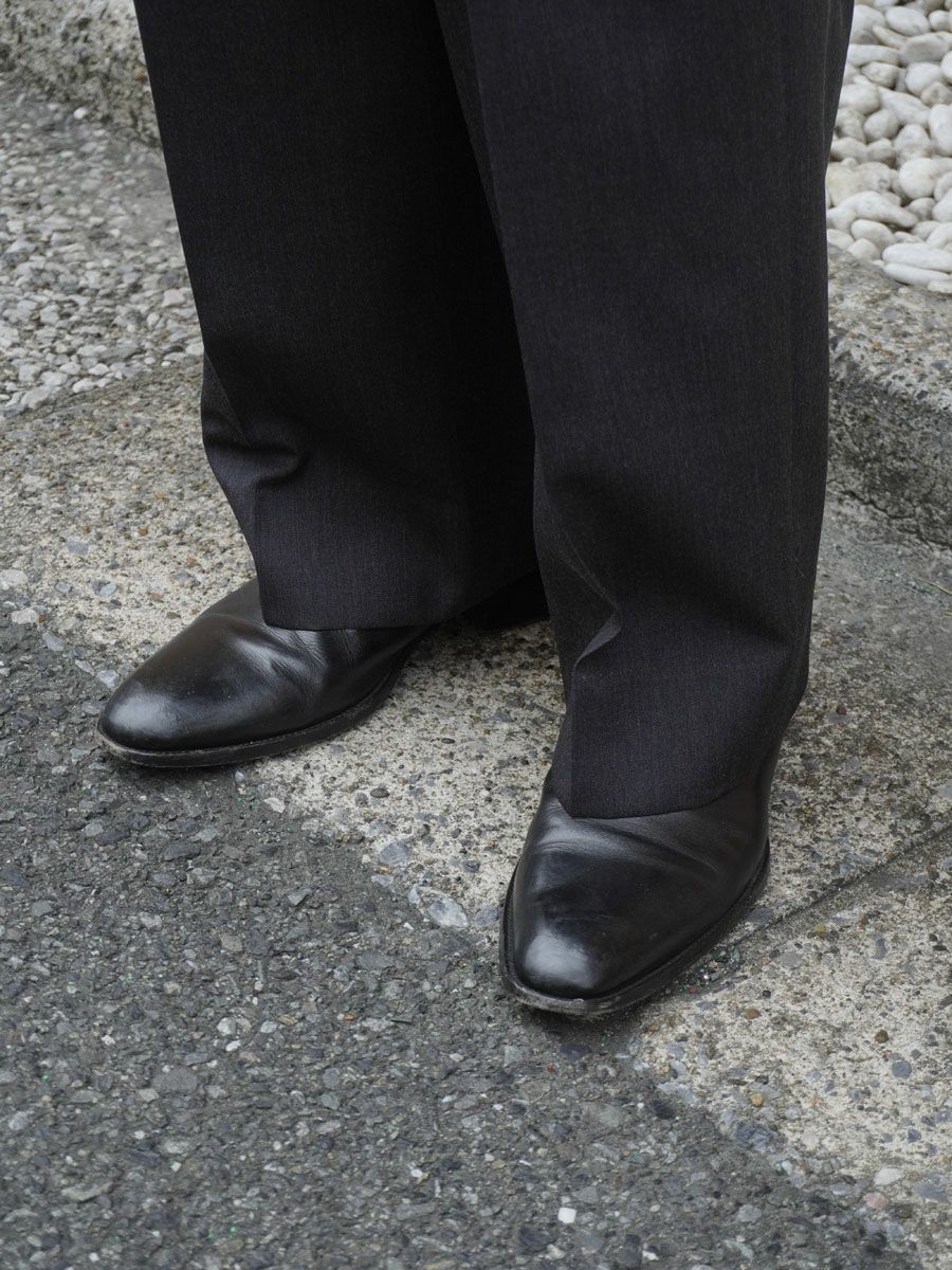 THE SLACKS BELTED 2 TUCK[TOP GRAY] | 1LDK (ワンエルディーケー